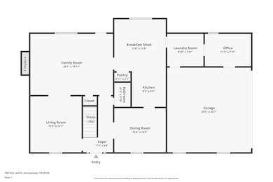 View of floor plan / room layout
