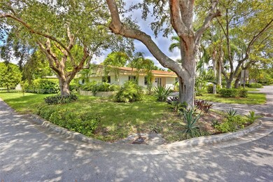 Corner lot with beautiful Oak trees. 