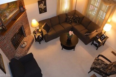 View of the living room from the 2nd floor landing