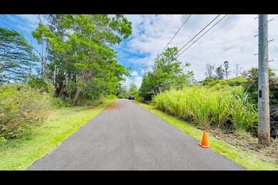Approximate boundaries of lot 590 marked by cones.  Photo taken looking in the direction of the end of Kala Street.