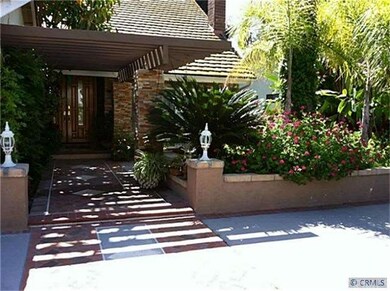 The front entry door.