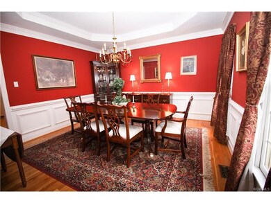 Beautiful Dining Room with Gorgeous Moldings & Tra