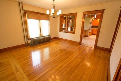 Dining room with pass thru from original, built-in
