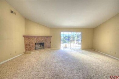Living room with fireplace