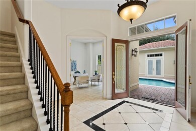 View from Front Doors of main house out to the cou