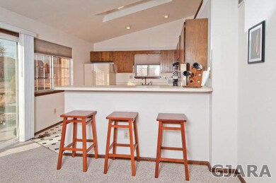 Kitchen/counter bar area.