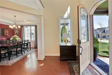 Hardwood floors throughout the first and most of t