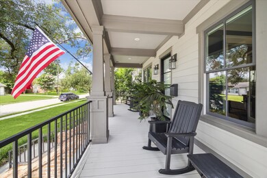 Front & back porches equipped with sound system.