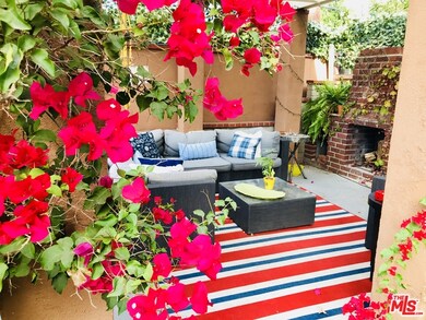 Upper patio w fireplace