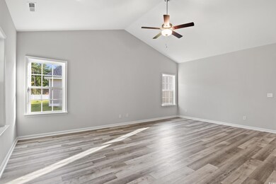 Spare room with light hardwood / wood-style floors