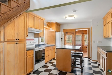 Kitchen with under cabinet range hood, plenty of n