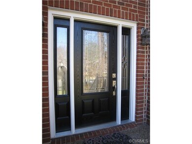 New energy efficient front door with leaded glass!