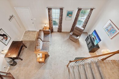 View from the loft area above. 