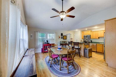 Dining Room is open to both the Family Room and Ki
