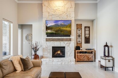 Great room with fireplace