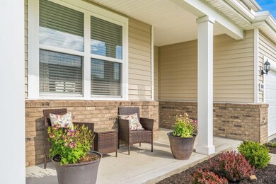 INVITING COVERED FRONT PORCH