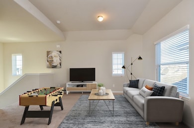 Living Room 
This photo has been virtually staged to show the potential
of the home, and to help show the
scale of the furniture the room can
accommodate.