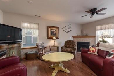 3. Living room fireplace