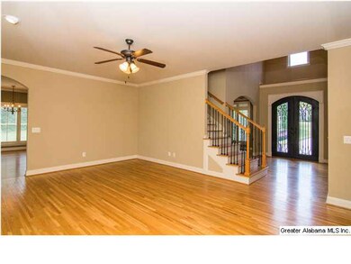 The great room opens to the kitchen/keeping room a