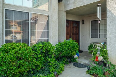 Formal double door entry and covered front porch