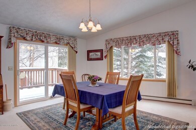 Dining Area with sliding door to deck