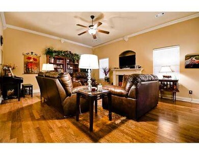 Living Room. Note the amount of crown molding arou