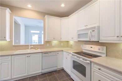 Canned lights and lots of counter tops.