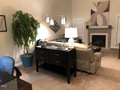 family room to fireplace