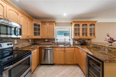 Kitchen with granite and stainless appliances incl