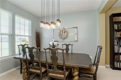 Lovely Dining Room. One of several rooms with tastefully updated lighting.