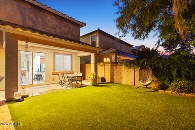 Back of home at dusk