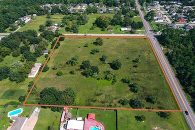 Aerial view showing corner of FM519 (Main Street)