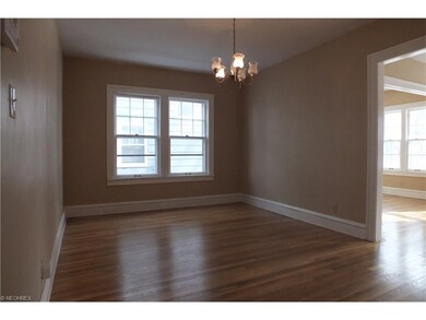 The dining room of the Lower unit with entry to th