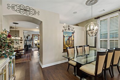 Dining room looking towards kitchen/family room