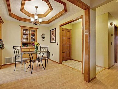 Dining Room. Front door and entry leads to dining 