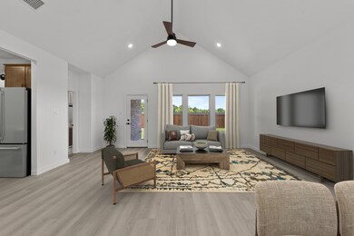 Great room with access to covered patio