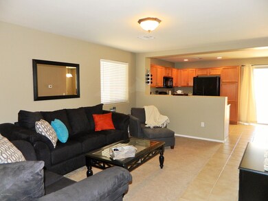 Family room and Kitchen