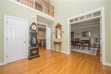 The soaring 2 story foyer sets the tone for the re