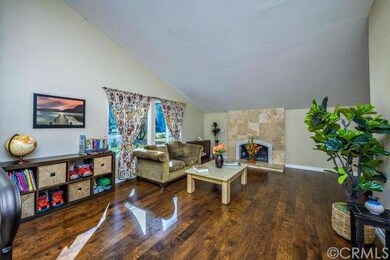 Cozy Travertine gas fireplace 
