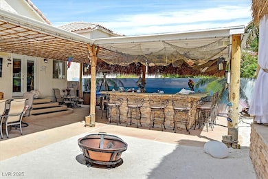 Amazingly Custom Covered Outdoor Bar with Seating