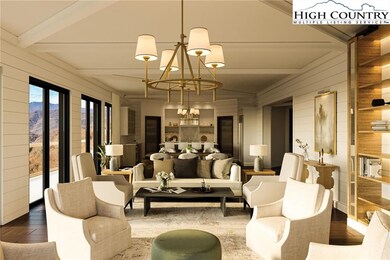 Architectural simulation of Great Room viewed towa