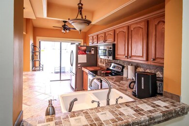 Italian tile in kitchen