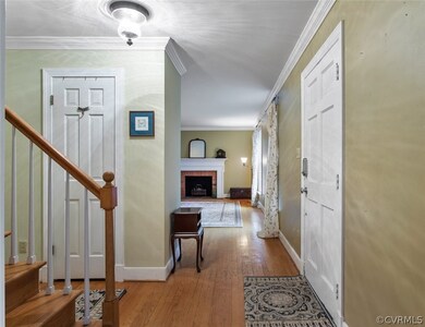 Front entrance to home view into the living room