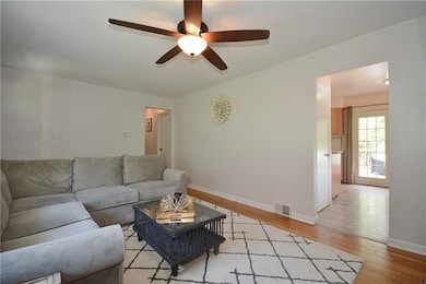 This is a view of the living room into the kitchen