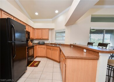 Well-designed open kitchen w/display shelves