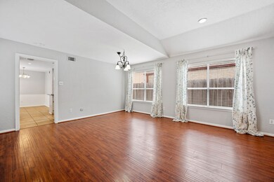 Spacious dining area, large enough for a 8-seat ta