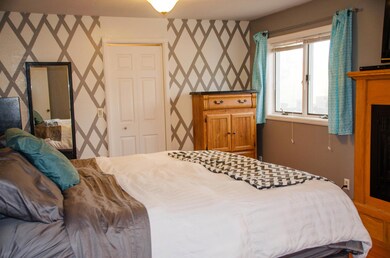 Master Bedroom  with gas fireplace