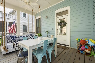 Deck with ceiling fan