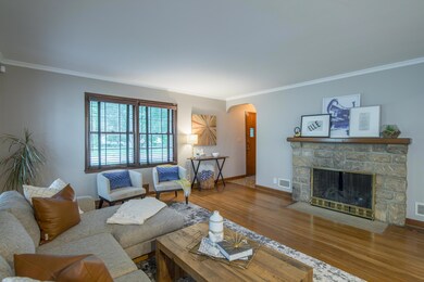 Living Room with gas fireplace