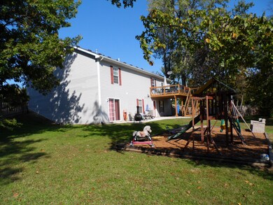 Plenty of room for play in backyard